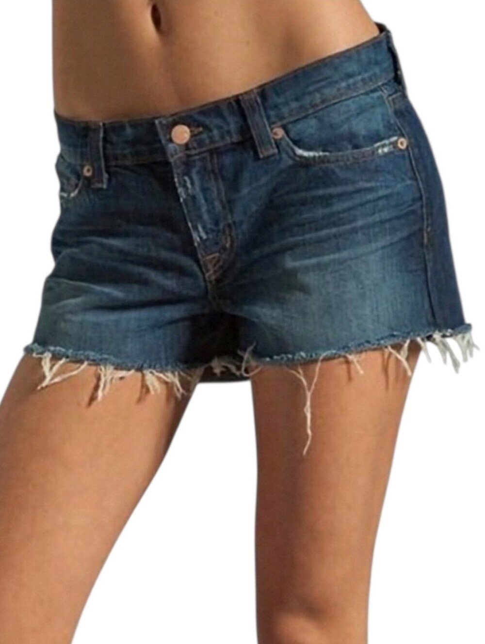 J Brand Cut Off Denim Shorts Women 28 Blue Distressed 90s